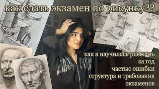 вступительные испытания в художественном вузе  как я научилась рисовать  структура экзамена