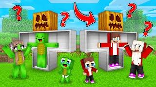 JJ and Mikey Hide Inside Golem To Prank Families in Minecraft Maizen