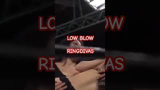 low blow ring divas womens wrestling #wwe #viral #shorts #wwewomens