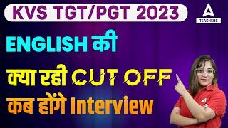 KVS TGT English Cut off 2023  KVS TGT Cut Off 2023