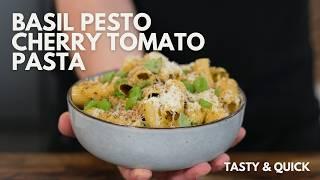 Basil Pesto and Cherry Tomato Pasta  Budget Family Friendly Recipes