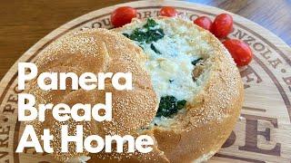 Cheesy Chicken Spinach Bread Bowl  Spinach and Cheese  Panera Bread at Home