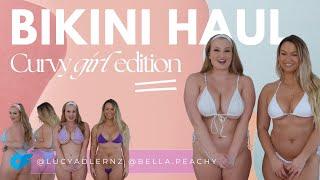 Curvy creator bikini haul with @bellapeachy ️