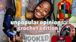 reacting to your crochet unpopular opinions  crochet hot takes