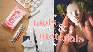 What tools & materials I use to sculpt ball-jointed dolls