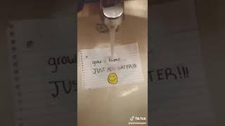 Grow a friend with water tiktok meme