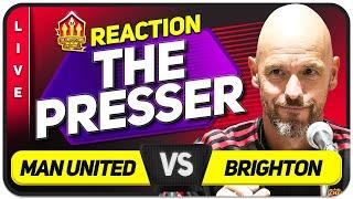TEN HAG Press Conference Reaction Manchester United vs Brighton