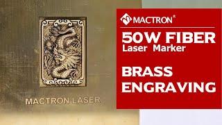 Brass Embossing Engraving  50W 3D Fiber Laser Engraving Machine