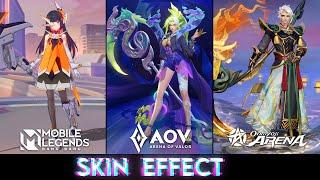 Ruby vs Mina vs Kuro Mujou  Skins Effect l MLBB AOV OA