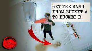 Get the Sand from Bucket A to Bucket B  Full Task