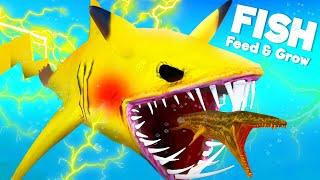 NEW PIKACHU vs PREHISTORIC PROGNATHADON  Feed & Grow Fish