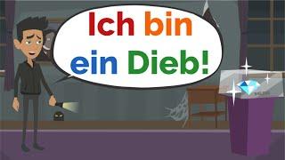 Deutsch lernen  Lisas Vater ist kriminell  Wortschatz und wichtige Verben