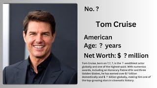 Top 10 Richest Actors in the World 2024 with Net Worth #hollywood #usa