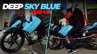 Deep Sky Blue YBR 125 2024  NEW PAINT 