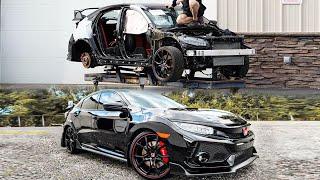 Incredible Rebuild of a Totaled Civic Type R in 20 Minutes