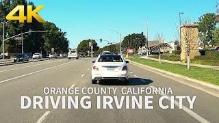 4K Driving Irvine City in Orange County California 4K UHD