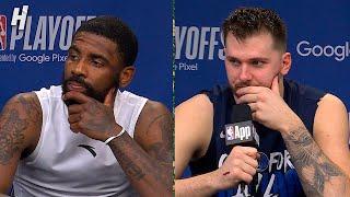 Kyrie Irving & Luka Doncic talk Game 6 Win & Advancing to West Finals Postgame Interview