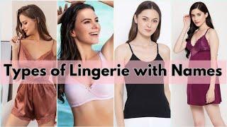 Types of Lingerie with their names