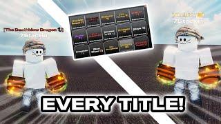 EVERY NEW STYLE EXCLUSIVE TITLE IN UNTITLED BOXING GAME UNTITLED BOXING GAME