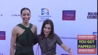 Ally Loannides and Madeleine Mantock arriving to the Covenant House Of Californias Annual Fundraisi