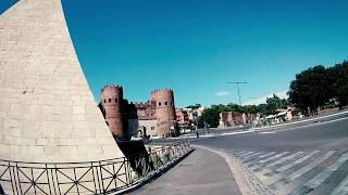 CYCLING IN ROME - OSTIENSE  PIRAMIDE CESTIA JUNE 2020 - 4k