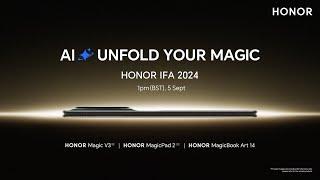 HONOR IFA2024 Global Launch Event Berlin  UK