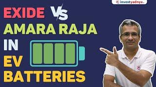 Exide vs Amara Raja in EV Batteries  Best Battery Company in India with ENG subtitles