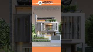 32x67 Feet House Elevation Design  #3d #housedesign #elevation #trending #shorts #archbytes