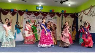 Childrens day celebration 2022-23 9th girls dance  VANI VIDYASHRAM HIGH SCHOOL  PALAMANER