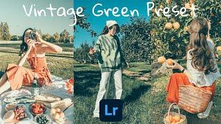 NO PASSWORD  Vintage Green Preset  Lightroom mobile presets free dng  Free Vintage Green Preset