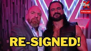 BREAKING DREW MCINTYRE RE-SIGNS WITH WWE THE ROCK GIVES HIM A RARE GIFT