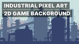 Industrial Pixel Art Free Background for Video Games