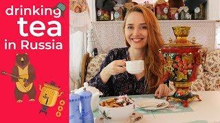 Drinking Tea in Russia with an authentic Samovar