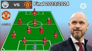 Manchester City vs Manchester United  Squad Depth Man United Final FA Cup 20222023