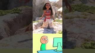 Bald Moana  #funny #moana #memes #shorts