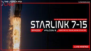 LIVE SpaceX Starlink 7-15 Launch