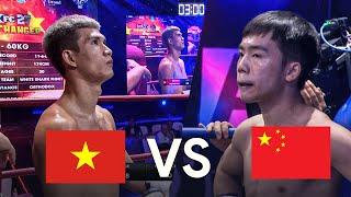 Tay đấm Trung Quốc phải khiếp vía chịu thua chỉ sau 30 giây đối đầu với  Nguyễn Quang Huy
