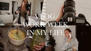 VLOG  work week in my life in marketing press event office bday working out