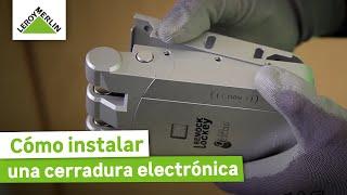 Cómo instalar una cerradura electrónica  LEROY MERLIN