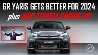 TOYOTA GR YARIS GETS BETTER FOR 2024 - plus AKIO TOYODA SHOWS UP at Tokyo Auto Salon 2024