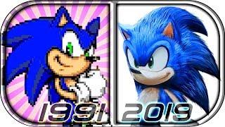 EVOLUTION of SONIC in Video Games  1991-2019 Sonic The Hedgehog fixed 2019 funny dance scene