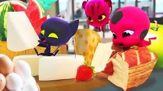 ЧТО ЕДЯТ КВАМИ? ЛЕДИ БАГ И СУПЕР КОТ 6 СЕЗОН MIRACULOUS LADYBUG 6 SEASON  WHAT DO KWAMI EAT?