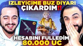 İZLEYİCİME BUZ DİYARI ÇIKARDIM  80.000 UC HESABINI FULLEDİM w Vural Üzül  PUBG MOBILE