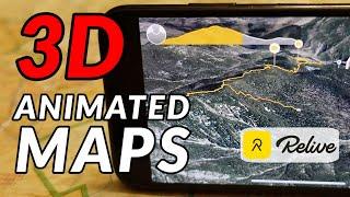 RELIVE APP TUTORIAL  How to create 3D animated videos of your hiking biking or running activities