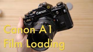 How to Load Film in a Canon A1  Film Loading