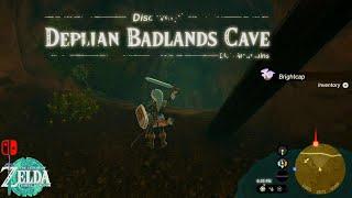 Legend of Zelda TOTK - Hidden Locate Deplian Badlands Cave & Shrine Bubbulfrog - Eldin Mountains