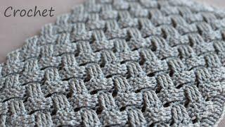 Рельефный УЗОР Плетенка всего 2 ряда  ВЯЗАНИЕ КРЮЧКОМ   EASY Beautiful Crochet for beginners