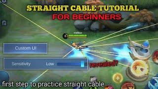 FANNY BEGINNER STRAIGHT CABLE TUTORIAL 2022 EP. 1  BEST SETTINGS FOR STRAIGHT CABLE -MLBB