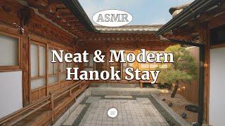 ASMR Staying in a Modern Hanok in Seoul  Traditional Korean House Tour Seoul Hanok Stay