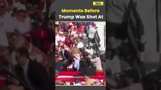 Trump Rally Shooting Moments Before Donald Trump Was Shot At #shorts